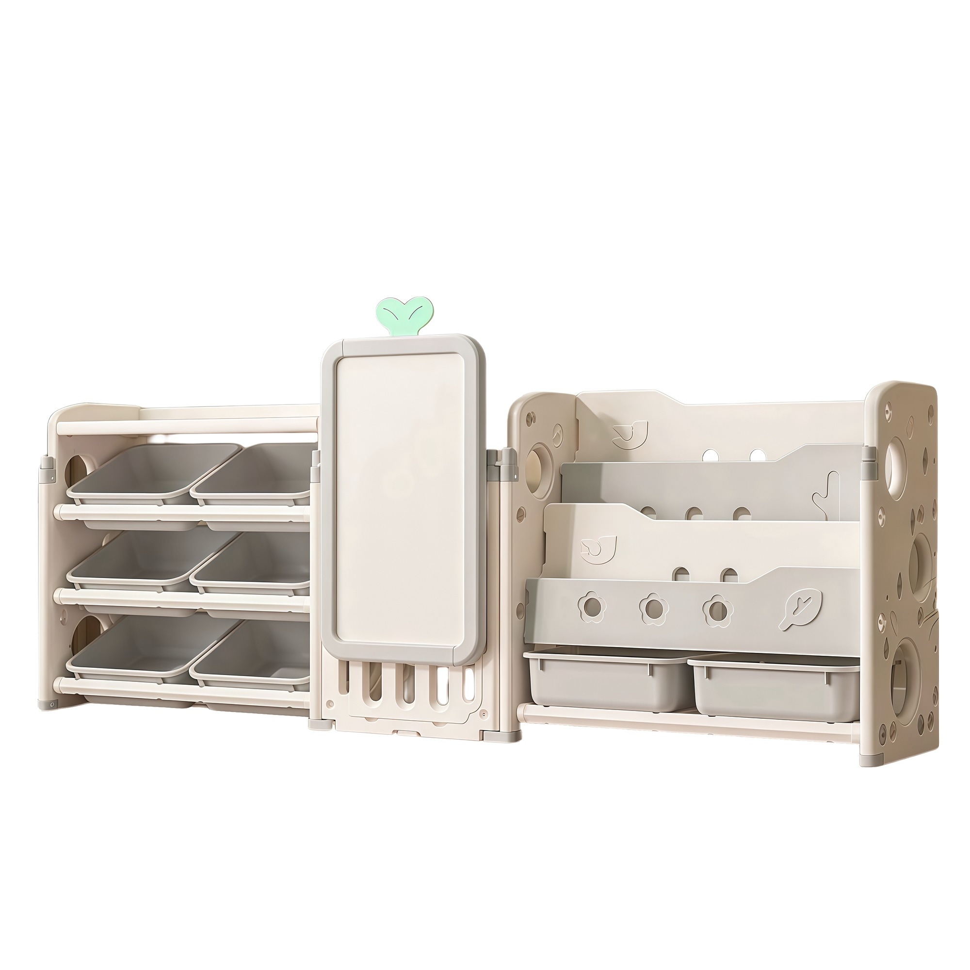 【送.料.無.料！】【国内発送】3in1おもちゃ棚＆絵本棚＆描きボード 折り畳み 本棚 書棚 絵本棚 大容量 キッズ 収納ラック ラック おしゃれ 組立カンタン