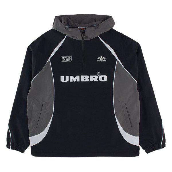 HBLスポーティカジュアルフードアノラック UQ123CWT21-BLK0