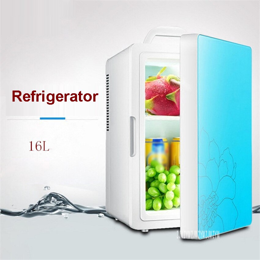 16Lカー冷蔵庫 220v 12v ミニ冷蔵庫 冷蔵寮ファミリーカーホームデュアルユースヒーター多機能 小型 コンパクト