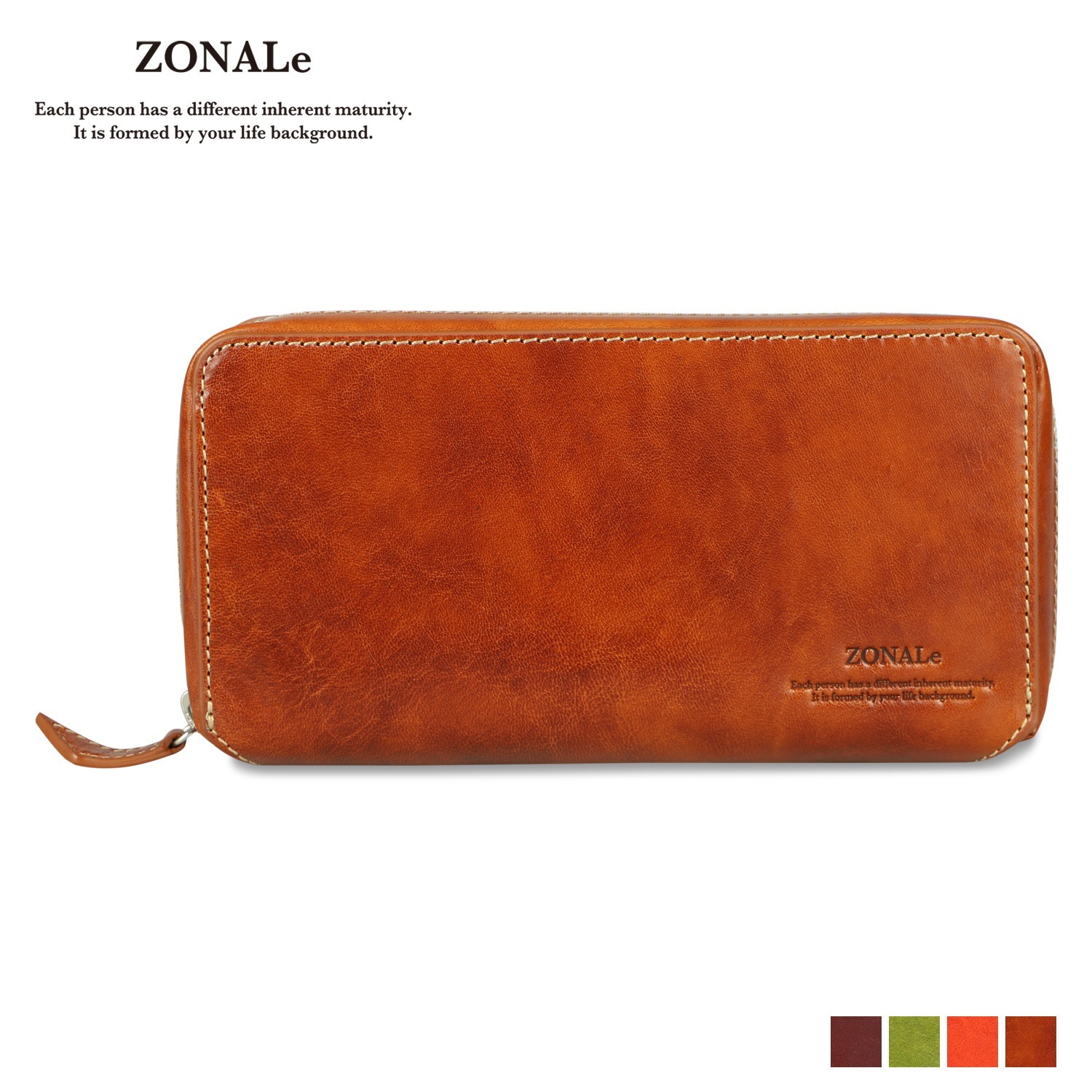 財布 長財布 レンジナ ラウンドファスナー 本革 大容量 31087 19,800円