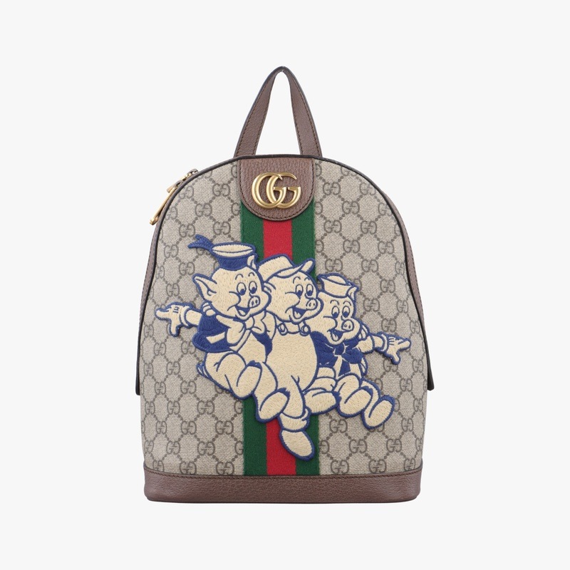 オフィディア三匹のこぶたマルチカラーPVCコーティングキャンバス552884I027883538中古