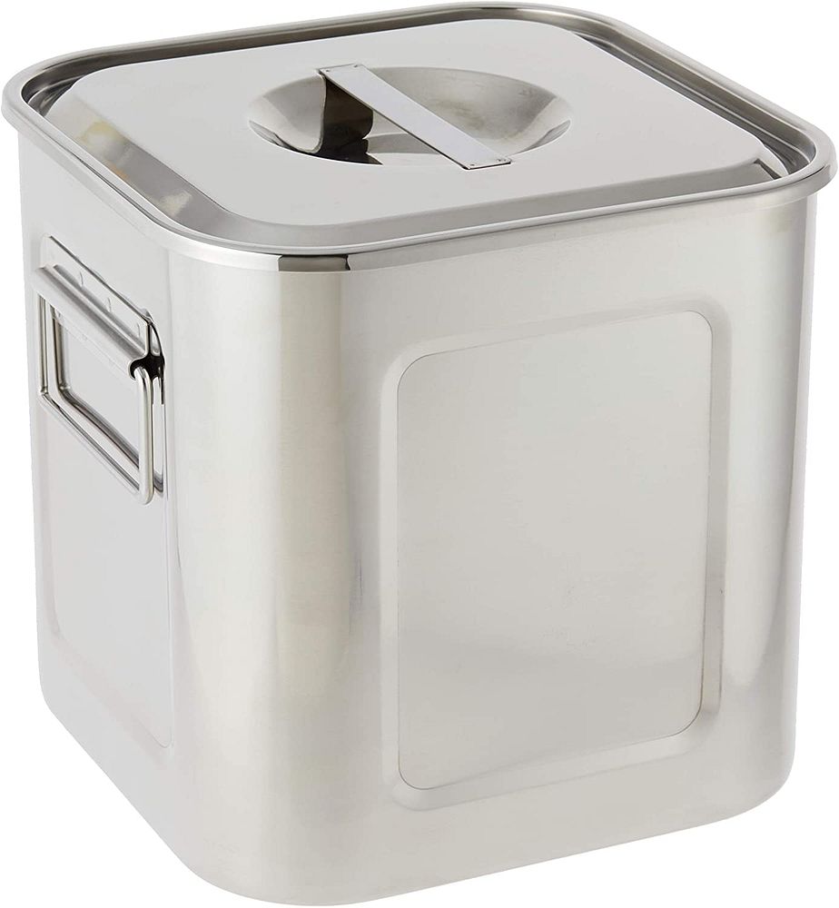 三宝産業 UK 角 深型キッチンポット 39cm 手付（59.0L）