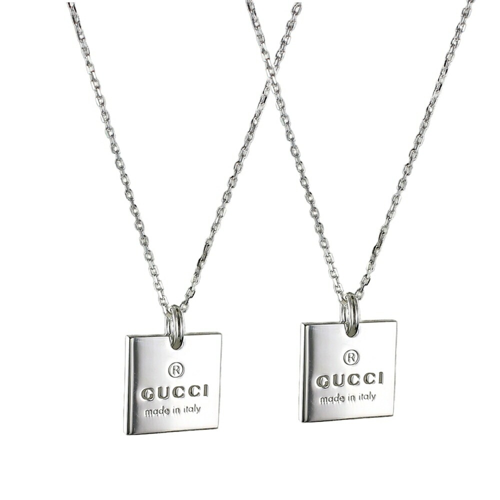 GUCCI グッチ ペアネックレス 結婚記念日 プレゼント ペア 夫婦 両親 友達カップル お揃い カップル ネックレス ペンダント 誕生日 ペアアクセサリー ペアジュエリー ペアギフト 贈り物 ポイ
