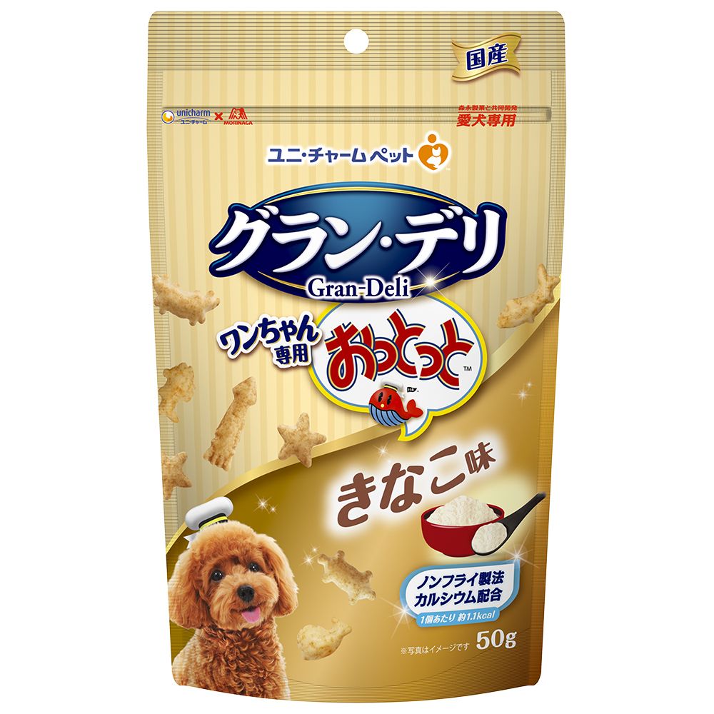 （まとめ買い）グラン/デリ ワンちゃん専用おっとっと きなこ味 50g 犬用おやつ [x14]
