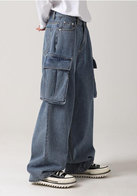 AVANDRESS リアルワイドカーゴパンツ LIGHT BLUE 6,523円