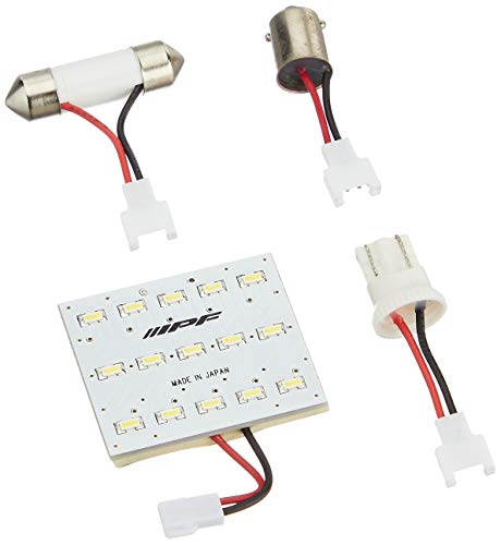 IPF ルームランプ LED 車用 T10 T13 T16 T10×31 T10×28 G14 150lm 7000K ホワイト 12V用 1個入 プレートタイプ マルチ仕様 Mサイズ 日本製 309