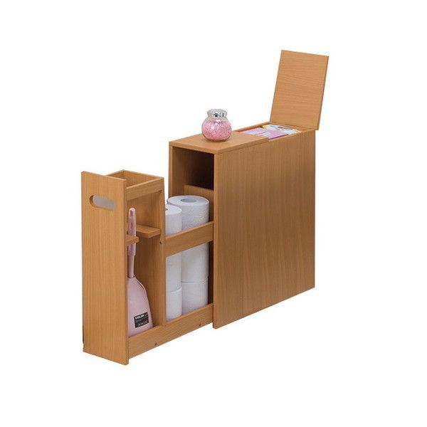 ファミリー・ライフ NEW薄型スライドトイレラック ナチュラル(0351010) メーカー直送