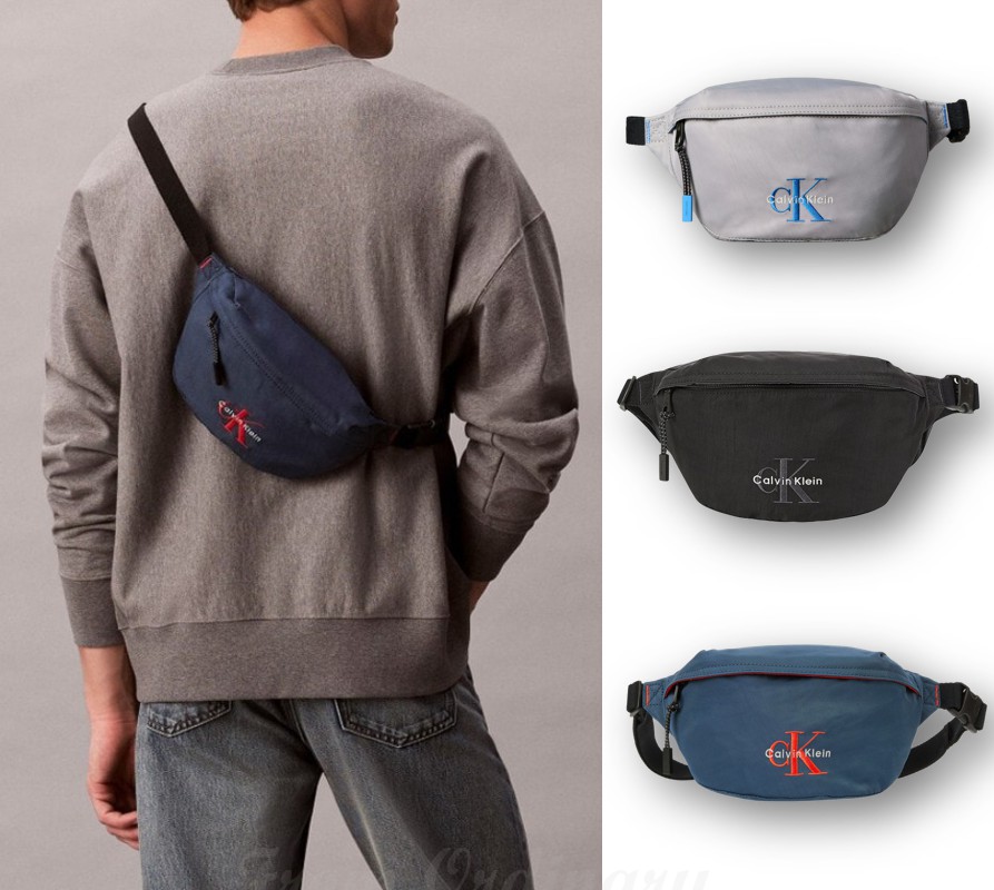 Mens Bold Logo Nylon Sling Bag (4D3116G)