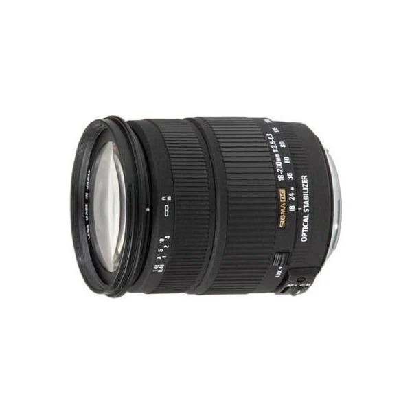 【中古】シグマ 18-200mm F3.5-6.3 DC OS キャノン用