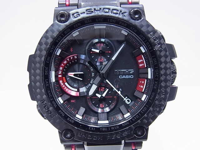 カシオ 腕時計 G-SHOCK MTG-B1000シリーズ 樹脂／カーボン MTG-B1000XBD-1AJF ソーラー電波 アナログ ブラック メンズ時計 メンズウォッチ【本物保証】