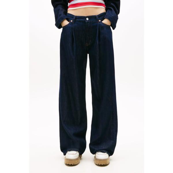 女性 ミア ルーズフィット プリーツ デニム パンツ T32G1NEW24TWT1 TOMMY JEANS