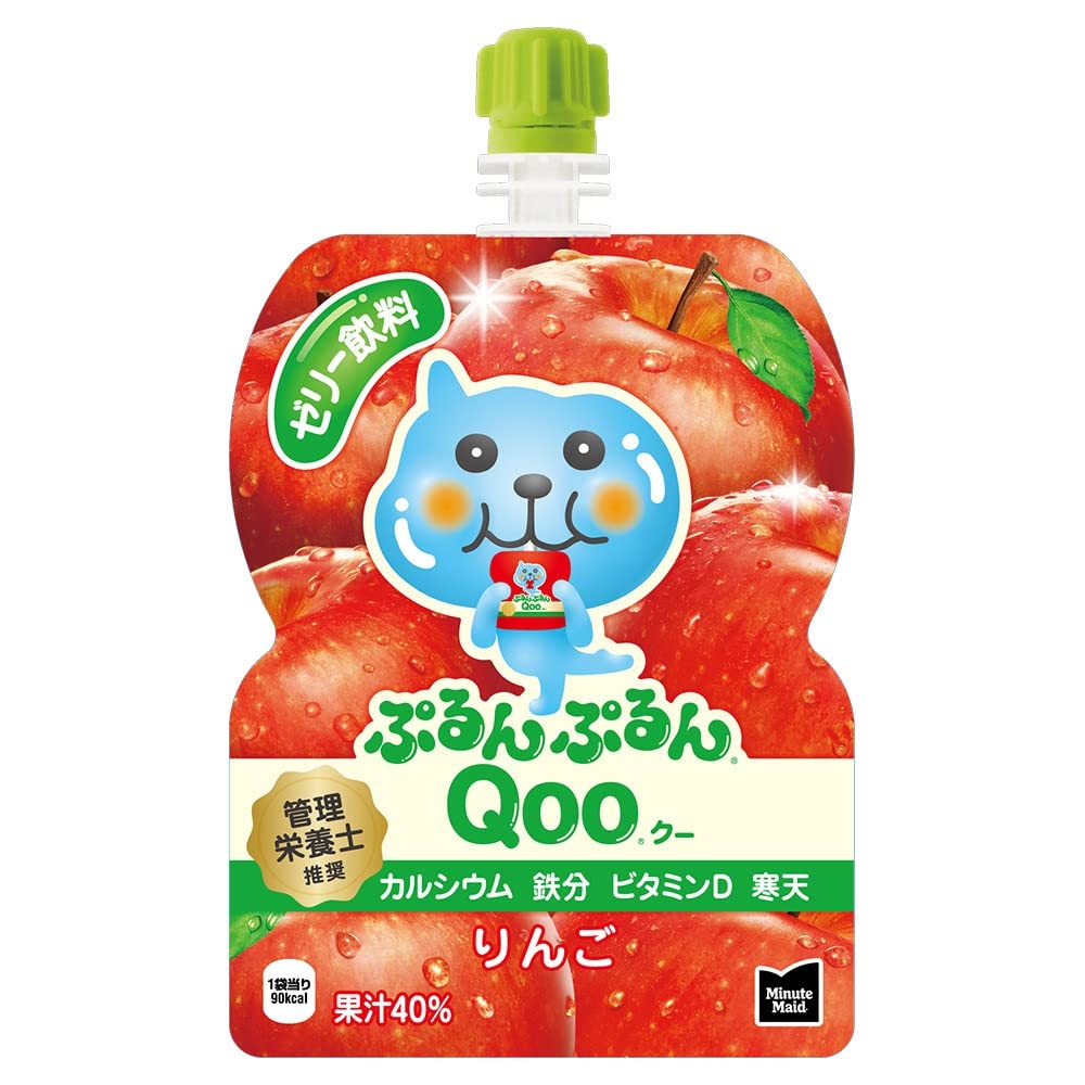 コカ・コーラ ミニッツ メイド ぷるんぷるんQoo りんご 125gパウチ×30袋
