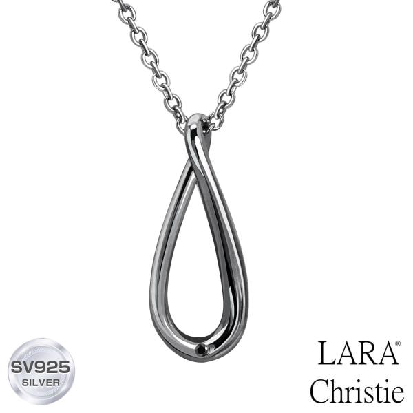 ネックレス メンズ シルバー インフィニティ シルバー925 ブラックコーティング LSC プレゼント