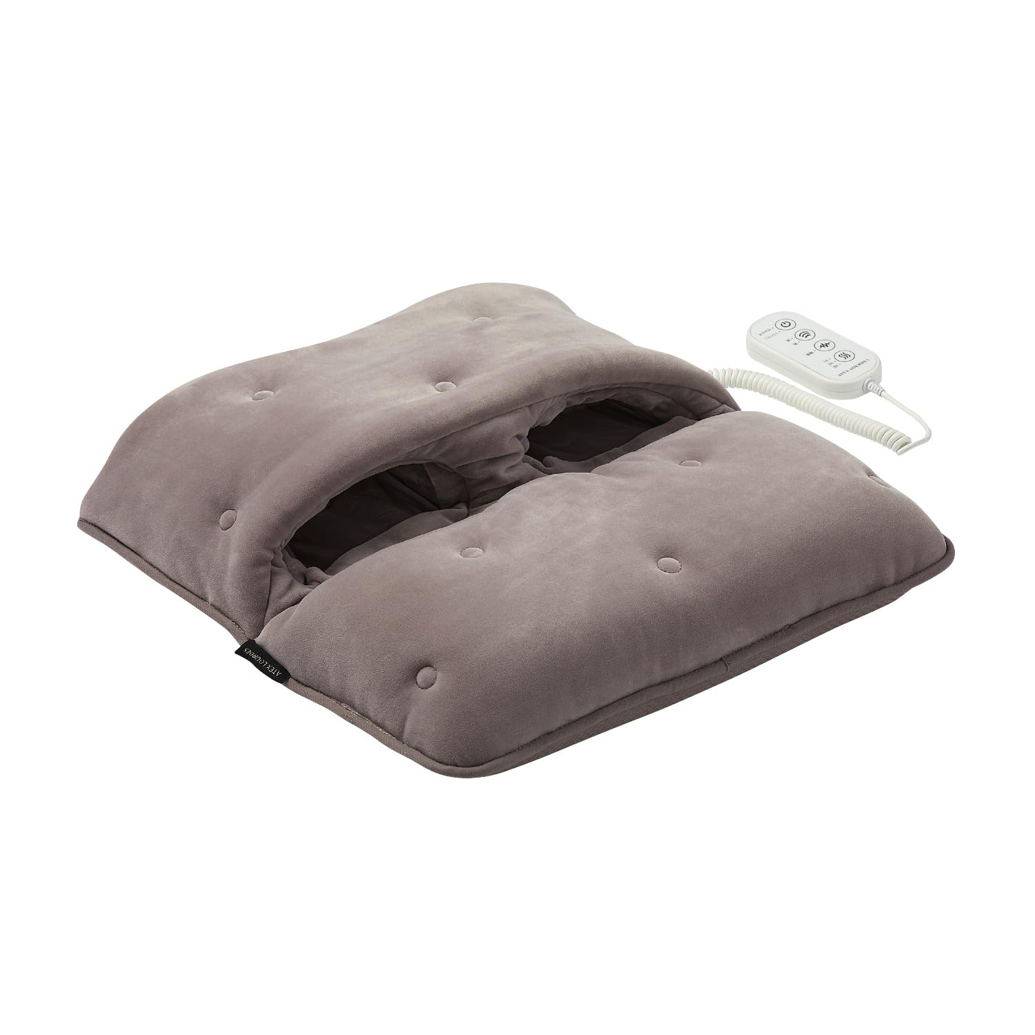 アテックス ATEX ボディケア用品 足 足裏 ヒーター 振動 あったか おやすみフットケア AX-HX123gr グレー