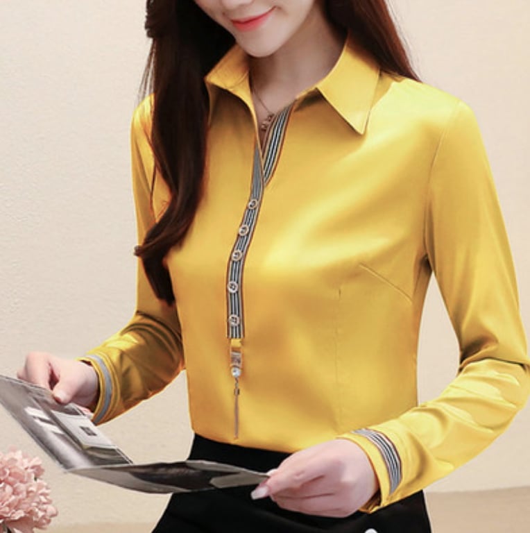 トップス デート シャツ ブラウス カットソー 袖あり 長袖 かわいい 大人可愛い きれいめ シンプル カジュアル 大人 上品 おしゃれ お洒落 主役級 存在感 春 秋 10代 20代 30代