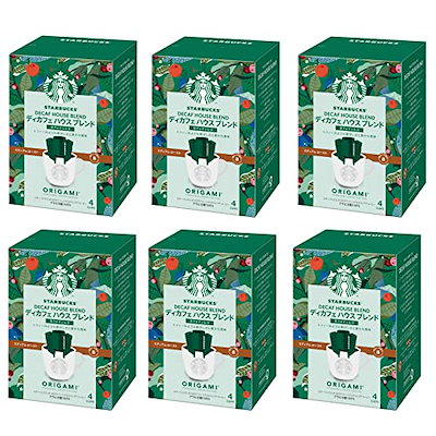 他サイト： ネスレ日本 スターバックス オリガミ パーソナルドリップ コーヒー ディカフェ ハウスブレンド 4袋×6箱【セット買い】レギュラー(ドリップ)の商品画像