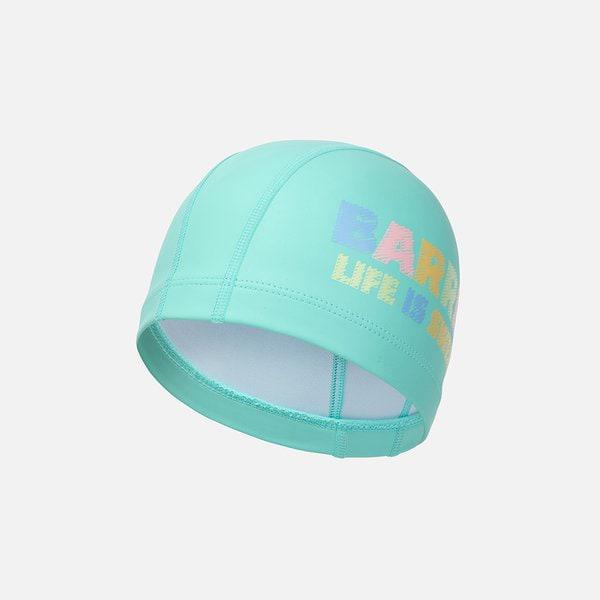 [] キッズ クレヨン ロゴ シリテックス スイムキャップ ミント (B6SKASC006MNT)