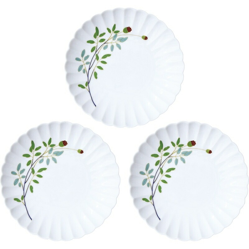 （ギフト）香蘭社 われもこう 三つ組銘々皿