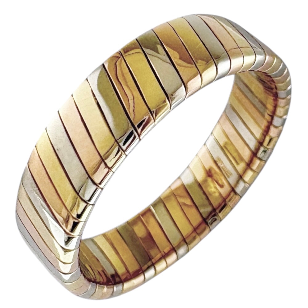 ブルガリ トゥボガス リング 指輪 8.5号 18金 K18イエローゴールド BVLGARI 中古 美品