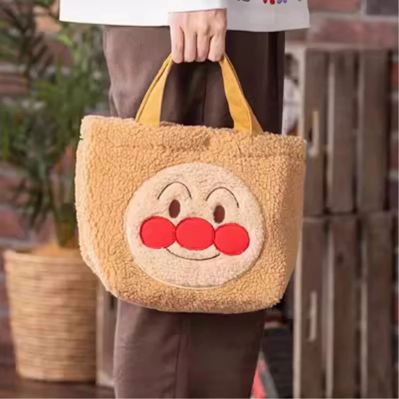 新作アンパンマン可愛いぬいぐるみハンドバッグ漫画少女心おでかけトートバッグランチマミーバッグ162