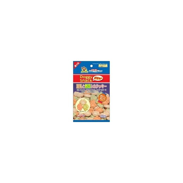 【1ケース】【お取り寄せ対象品】ドギースナックバリュー 豆乳と野菜入りのクッキー 60g[ドギーマンハヤシ] *80個