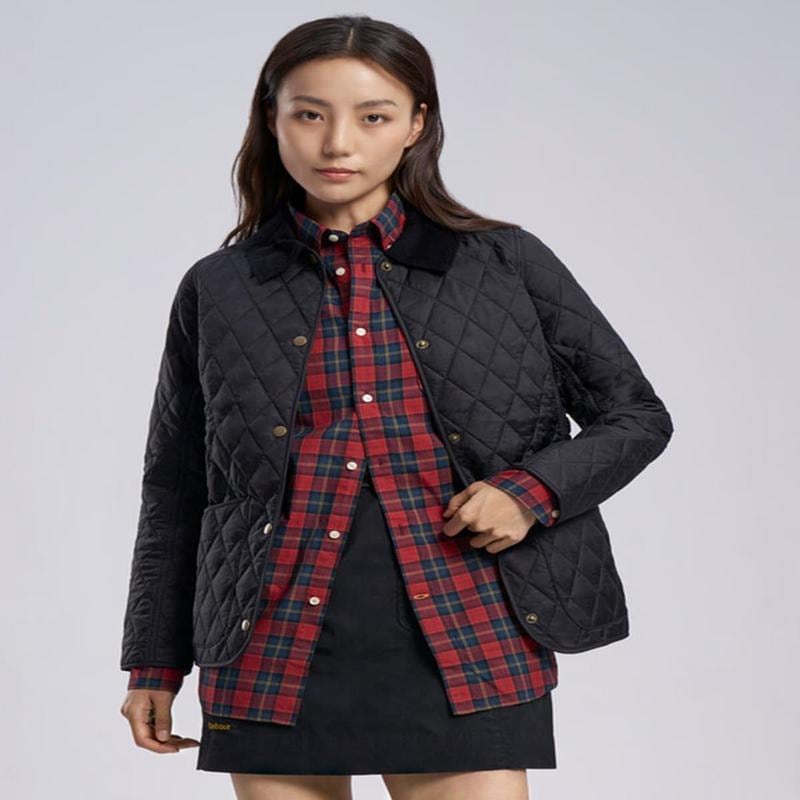 [24FW][Barbour] 女性 ブラック Annandale キルティングジャケット