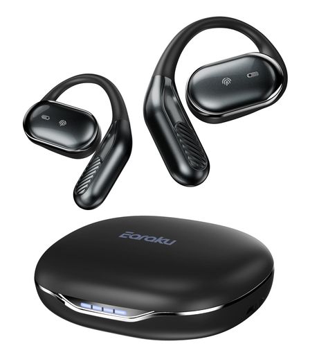 【音楽とともに限界を超えろ!】EARAKU (イアラク) SPORTEE A809 スポーツ専用 オープンイヤー ワイヤレスイヤホン 耳を塞がない イヤホン BLUETOOTH 耳掛け式イヤホン ブル