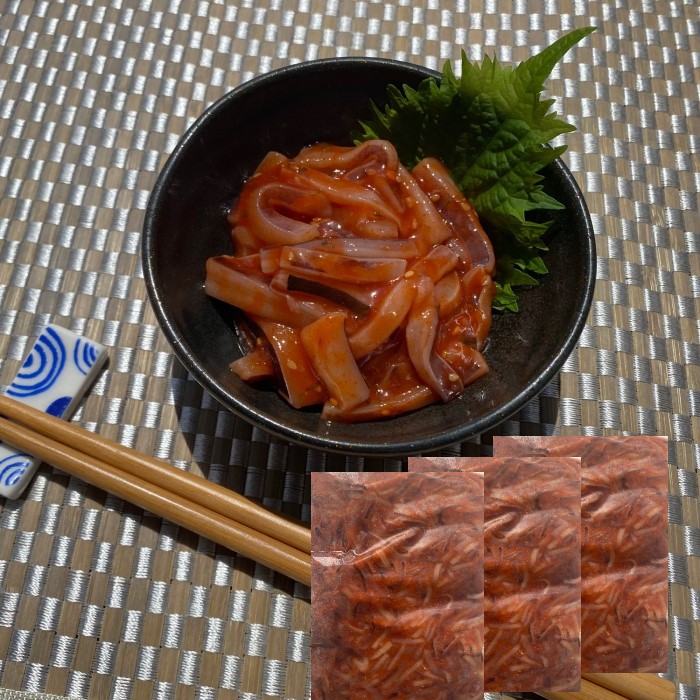 【北海道直送】いかジャン辛　業務用サイズ　3ｋｇ　冷凍　母の日　父の日　お中元　お歳暮　コロナ　応援