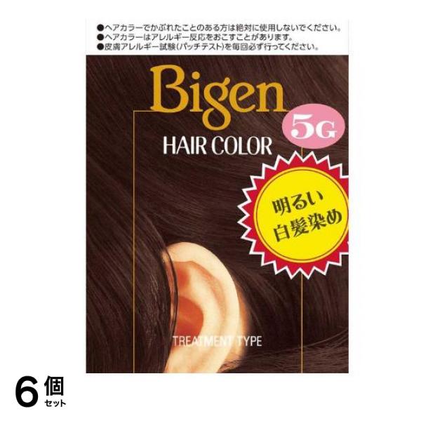 ビゲン ヘアカラー 5G 淡い栗色 1個 6個セット