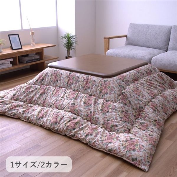 こたつ布団 厚掛 ミッシェル BE ベージュ 約205x245cm