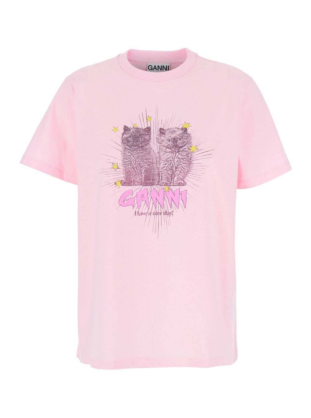 T4164_868 ピンク 春夏2025 Tシャツ レディース ia