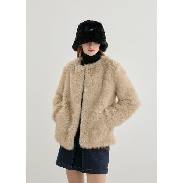 YP4W7858 女性 人工ファー ジャケット