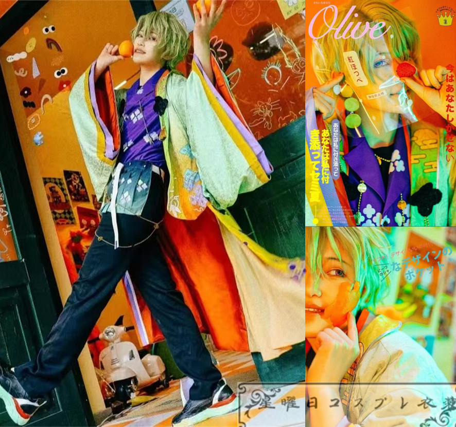 ES あんさんぶるスターズ SHUFFLE×月光ミラーボール スカウト！月都スペクタクル 巴日和 氷鷹北斗 深海奏汰 風早巽 鳴上嵐 コスプレ衣装 コスチューム