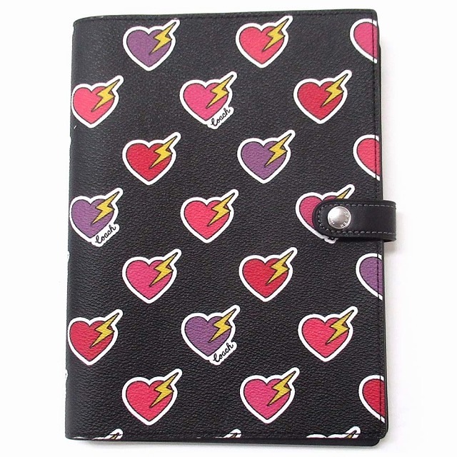 コーチ COACH アウトレット シグネチャー キャンバス ノート ブック カバー セット ハートボルト CW543 SVA47