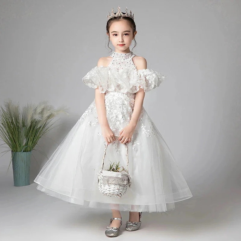 フラワーガール 子どもドレス 袖あり 女の子 ロングドレス ワンピース ドレス 子供ドレス キッズドレス aライン フォーマルドレス プリンセスドレス 新品は安い新作入荷 ジュニア ピアノ発表会 子供