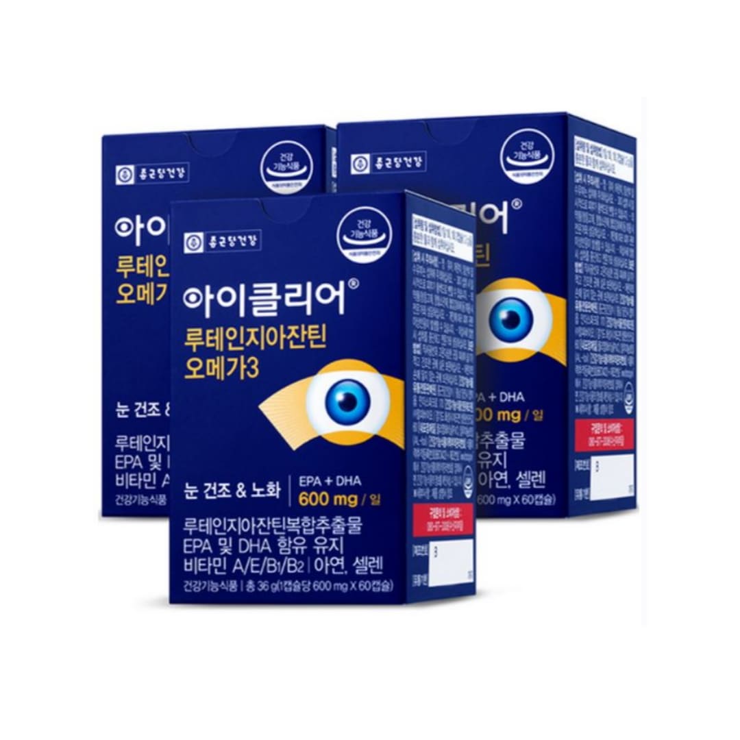 [チョンクンダン] 30個入 3箱 ルテイン ゼアキサンチン アイクリア オメガ3 600mg 60カプセル目の健康目のケア視力回復目の疲れ目のサプリメントNmnサプリメント 4,675円