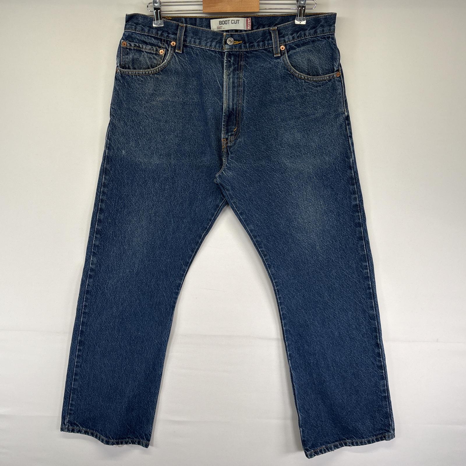 古着 デニムパンツ 517 ブーツカット ワーク 5ポケット ジーンズ ジーパン 色落ち w36 L30 ブルー メンズ 5,225円