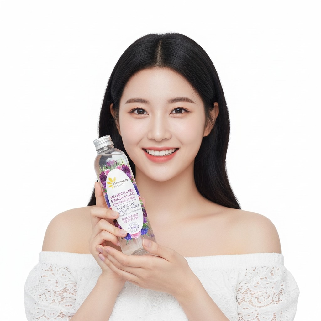 フローランスネイチャー オーガニック クレンジングミセラーウォーター 200ml 1+1 (低刺激・弱酸性 アイ＆リップ)