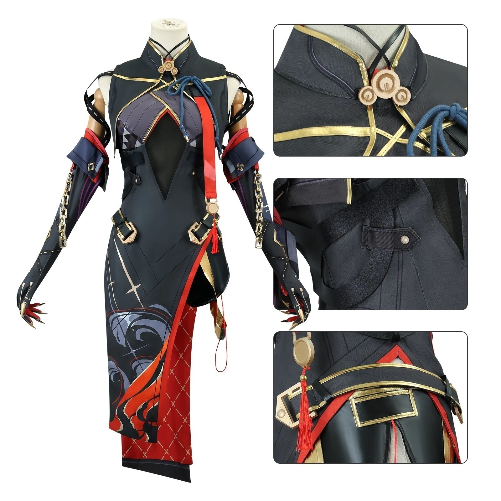 【2025新作】コスプレ 仮装鳴潮cos服精巧な裁判者吟霖コスプレ衣装二次元アニメ衣装チャイナドレス イベント用品