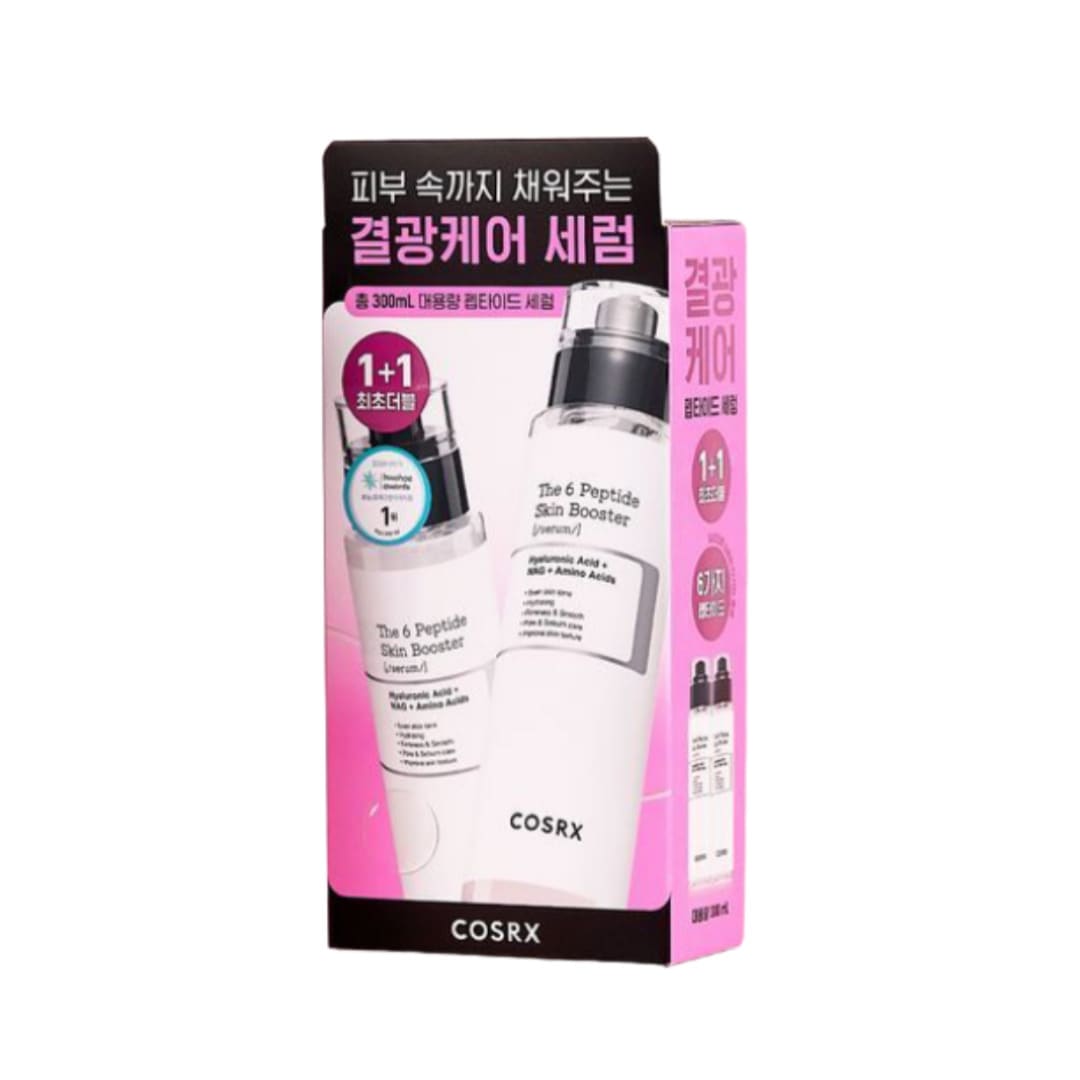 ザ6ペプチド スキンブースター ツヤ肌ケアセラム ダブル企画 高保湿 エイジングケア 弾力強化 1+1セット