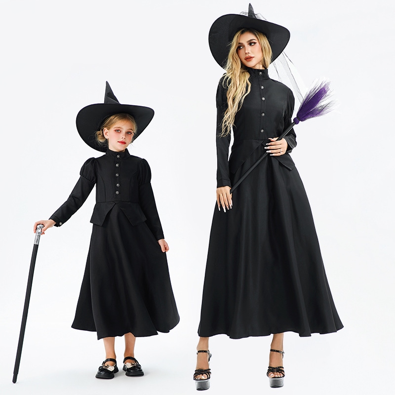 ハロウィン 子供用 コスチューム コスプレ マジシャン 魔女 コスチューム ローブ 中世 吸血鬼 パフォーマンス 子供服 ドレス