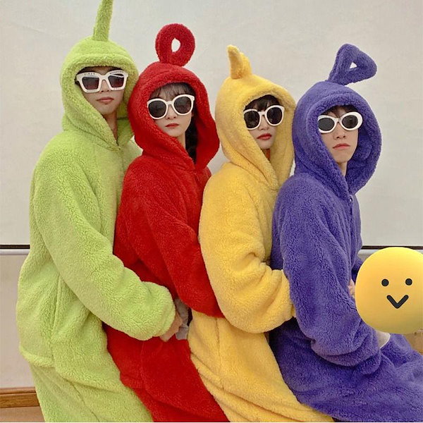 Teletubbies テレタビーズ ふわふわ 着ぐるみ コスプレ衣装 寝巻き