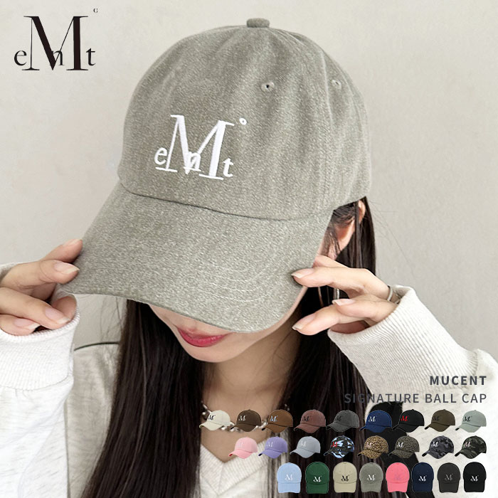 【国内発送】MUCENT(ムセント) / SIGNATURE BALL CAP キャップ【送料無料】
