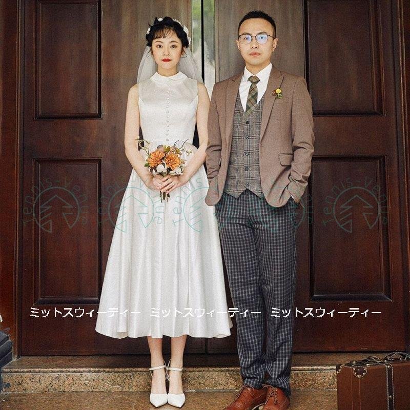 ウェディングドレス ロングドレス 結婚式 ウエディングドレス 二次会 花嫁 前撮り エレガント ハイ