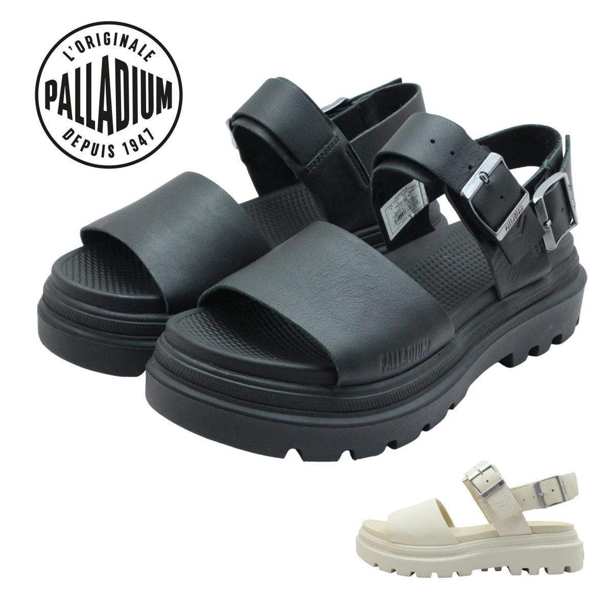 PALLADIUM パラディウム 94460 レディース サンダル PALLACRUISE CLASSIC バックストラップ 本革 厚底 靴