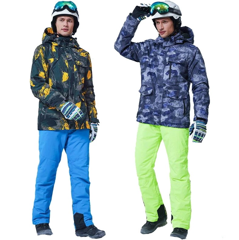 スキーウェア 2点セット ジャケット パンツ メンズスノボウェア 防水 スノボー 登山 ボード 雪遊び上下セット スノーボード スキー 大きいサイズ スノーボードウェア スノボーウェア カッコイイ ペ