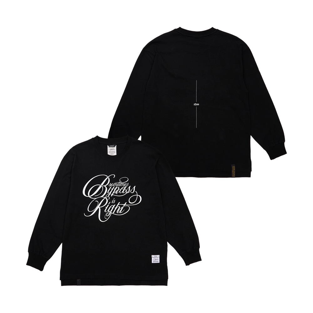 Bypass Oversized Long Sleeves T-Shirts Black