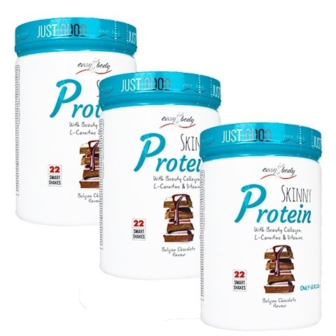 QNT イージーボディスキニープロテインベルギーチョコレート 22回分 450g 3本 Skinny Protein ホエイアイソレート由来 海外発送 日時指定不可 ヤマト国際便発送プロテイン配合