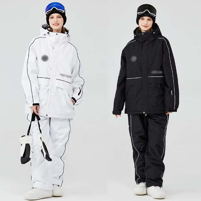 スキーウェア スノボーウェア 可愛い 大きいサイズ ペアスノーウェア ジャケット パンツ レディース スノーボードウェア スノーボード スキー 暖かい スノボ ウェア 男女兼用 韓国風 上下セット メ