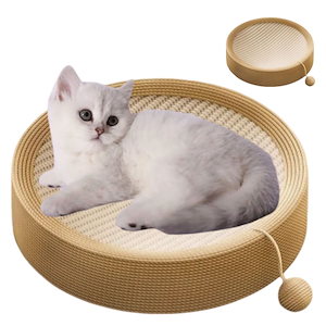 猫 ペット用品 大きいサイズ 爪研ぎ サイザル麻 円型 家具破壊防止 猫 つめとぎ 猫ベッド 爪とぎ